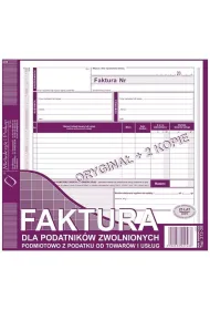 Michalczyk i Prokop Faktura dla podatnikw zwolnionych 212-2E