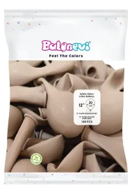 GoParty Balony lateksowe Pastel piaskowobia�e 30cm