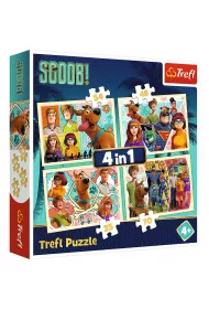 Puzzle 4w1 Scooby Doo i przyjaciele Trefl