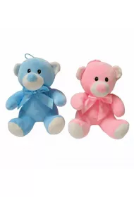 Maskotka pluszowa Mi Baby siedzcy z kokard 20cm 4089 Deef