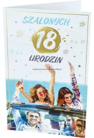 AbCard Kartka okoliczno�ciowa Urodziny 18 P17