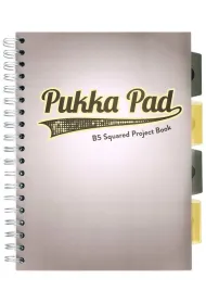 Pukka Pad Project Book B5 Grey Design Szary kratka, 80g 100 kartek