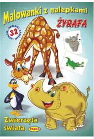 Malowanka z nalepkami - �yrafa