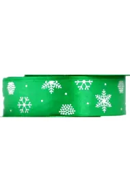 Pogotowie Florystyczno �lubne Wst��ka satynowa w �nie�ynki 25 mm/22mb