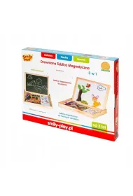 Tablica magnetyczna 2stronna  akcesoria drewniana 30x4x23 PLX SMILY PLAY 83929AN