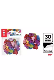 Mp Main Paper Naklejki z pianki literki brokat 30 mm