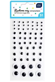 Interdruk Oczy ruchome samoprzylepne 62 szt.