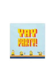 PartyDeco Serwetki Minionki 33x33cm