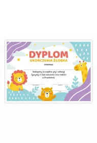 LearnHow Dyplom A4 ukoczenia obka - Zwierzaczki 30szt