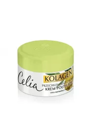 Celia Przeciwzmarszczkowy krem ptusty do twarzy Kolagen Oliwka 50 ml