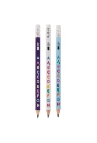 Happy Color O��WEK DO NAUKI PISANIA ,JUMBO Z GUMK� TR�JK�TNY 2B ABECAD�O 24SZT W KUBKU
