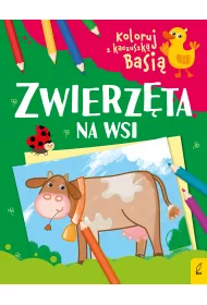 Koloruj z kaczuszk� Basi�. Zwierz�ta na wsi