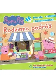 Peppa Pig Puzzle i kolorowanki cz�� 3. Rodzinna podr�