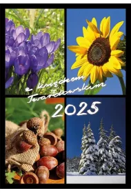 Kalendarz 2025 z ks. Twardowskim - 4 pory roku