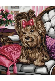 ArtiFly Malowanie po numerach - Yorkshire terrier 40x50cm