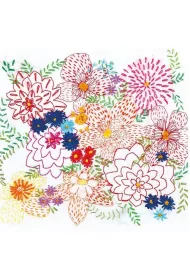 Museums & Galleries Karnet kwadrat z kopert� Bright Bouquet