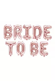 PartyDeco Balon foliowy Bride to be r�owe z�oto 340x35cm