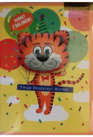 Pan Dragon Karnet Balloon 10 Tygrys