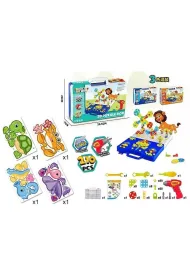 Uk�adanka puzzle do przykr�cania w walizce Adar