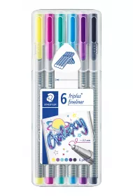 Staedtler Cienkopis Triplus GALAXY w etui 6 szt.