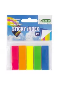 D.rect Zak�adki indeksuj�ce 45 x 12 mm 100 kartek