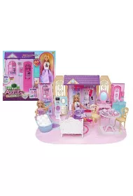 Domek z lalk� 29cm i wyposa�eniem Adar