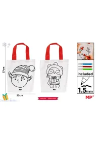 Mp Main Paper Torba �wi�teczna do malowania + flamastry - elf