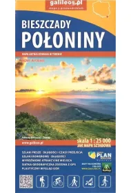 Bieszczady Po�oniny. Mapa turystyczna w skali 1:25 000