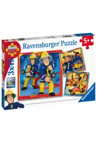Puzzle 3x49 el. Stra�ak Sam na ratunek! Ravensburger