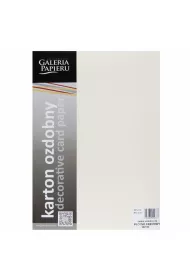 Argo Karton ozdobny A4 kremowy 240g P��tno GALERIA PAPIERU 202122