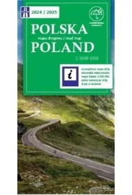 Polska mapa drogowa 2024/2025 1:800 000