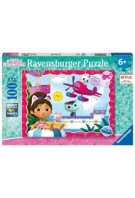 Puzzle dla dzieci 100 el. 2D Koci Domek Gabi Ravensburger