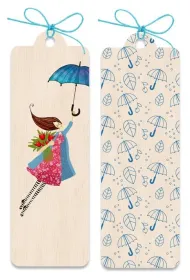 Cozywood Zak�adka drewniana Kobieta z parasolem
