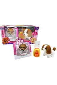 Interaktywny piesek z transporterem i poide�kiem.. Cabo-Toys