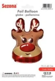 Balon Bo�e Narodzenie Renifer 70x48cm