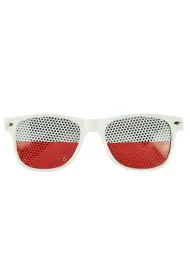 Arpex Okulary kibica bia�o-czerwone