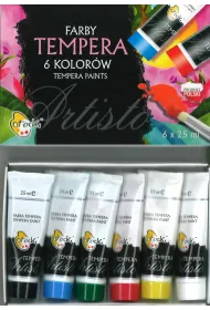 Otocki Farby tempera 6 kolor�w w tubie