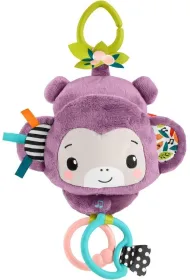 Fisher-Price Monkey Purple Stroller Mattel