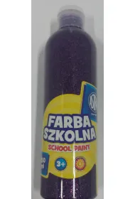 Astra Farba szkolna naturalna tempera brokatowa fioletowa 250 ml