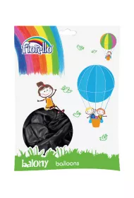 Fiorello Balony metaliczne czarny 10 cali