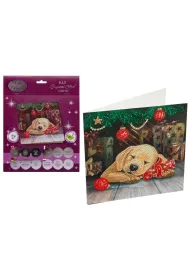Diamentowa mozika �pi�cy szczeniak 18x18cm Pro Kids
