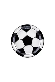 PartyDeco Talerzyki pi�ka 18 cm 6 szt.