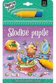 S�odkie pupile. Malowanka z pisakiem wodnym