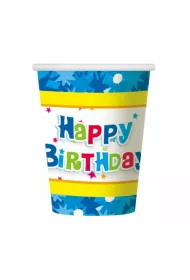 Godan Kubki papierowe Happy Birthday 270ml 6 szt.