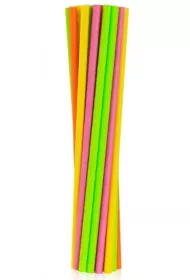 Godan Rurki s�omki papierowe fluorescencyjne mix 6 x 197 mm 24 szt.