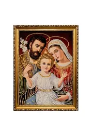 Obraz Haftowany �w. Rodzina 42/32cm