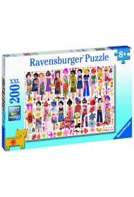 Puzzle dla dzieci 200 el. Przyjaciele i kwiaty Ravensburger