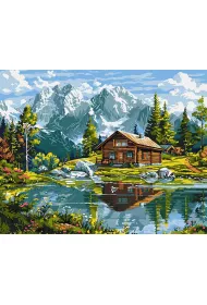 Ideyka Malowanie po numerach - Przytulny domek 40x50cm