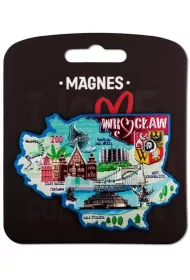 Pan Dragon Magnes I love Poland Wroc�aw ILP-MAG-A-WR-27