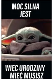 Kukartka Karnet Urodziny Star Wars Baby Yoda